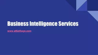 Business Intelligence Services