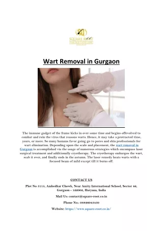 Wart Removal in Gurgaon