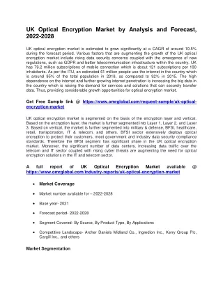 uk optical encryption market by analysis