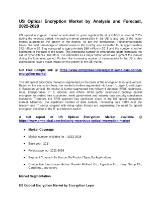 us optical encryption market by analysis