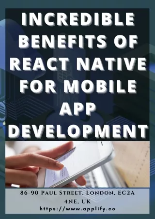 Incredible Benefits of React Native for Mobile App Development