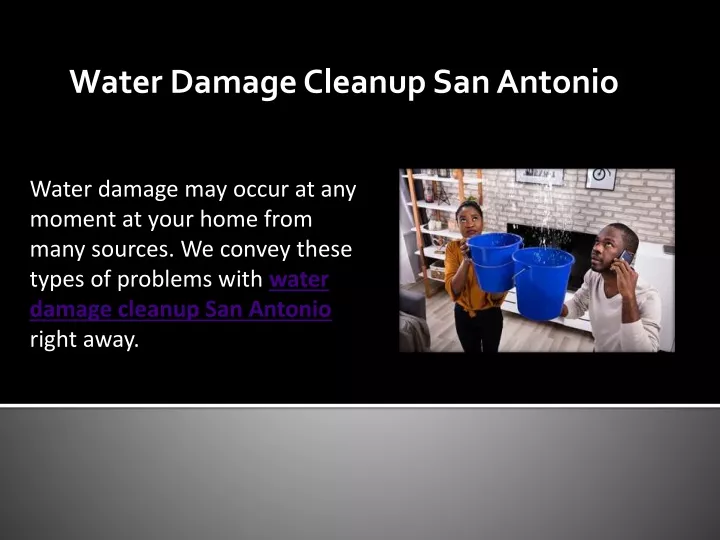 water damage cleanup san antonio