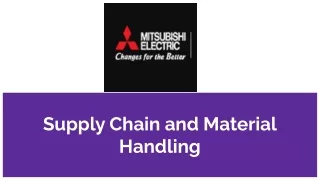 supply chain and material handling