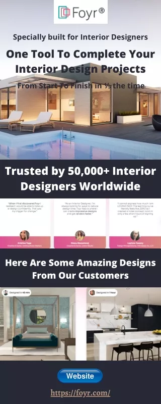 specially built for interior designers