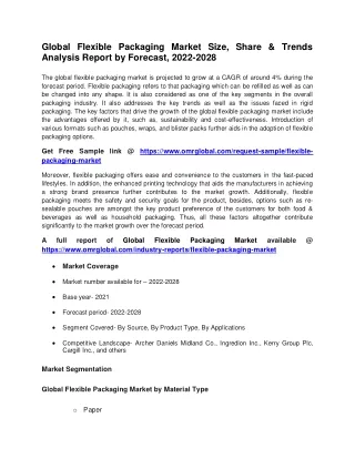 global flexible packaging market size share