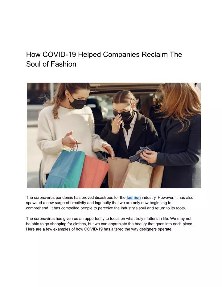 how covid 19 helped companies reclaim the soul