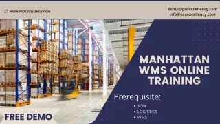 Online Classes For Manhattan WMS By Proexcellency