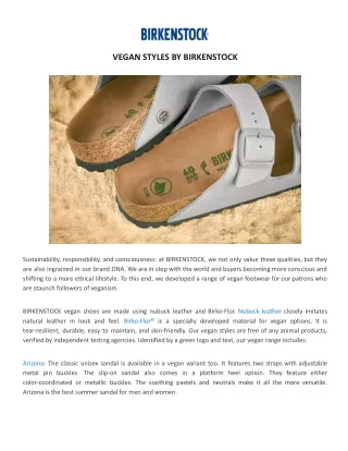 vegan styles by birkenstock