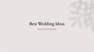 Best Wedding Ideas