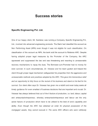 success stories