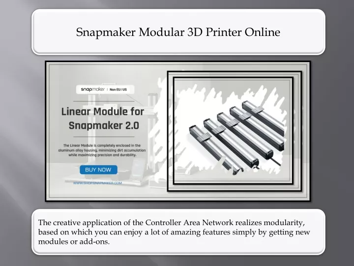 snapmaker modular 3d printer online