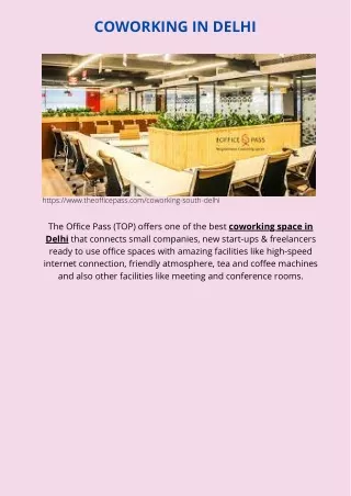 coworking in delhi