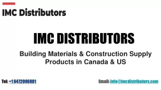 IMC Distributors - Protective Polyura Coatings
