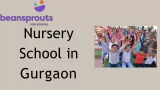nursery school in gurgaon