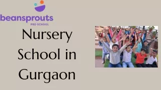 nursery school in gurgaon