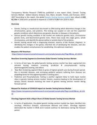 transparency market research tmr has published