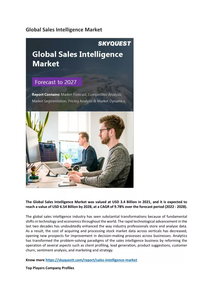 global sales intelligence market