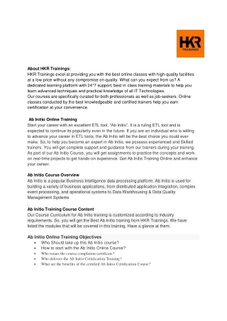 about hkr trainings hkr trainings excel
