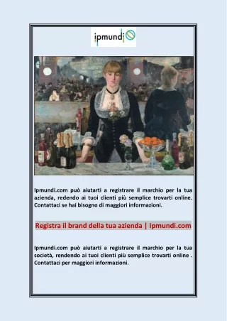 ipmundi com pu aiutarti a registrare il marchio