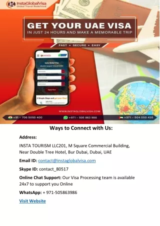 Apply Online UAE Visa from Insta Global Visa