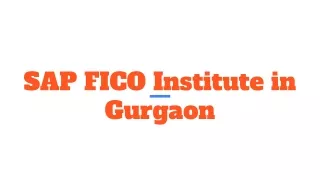 sap fico institute in gurgaon