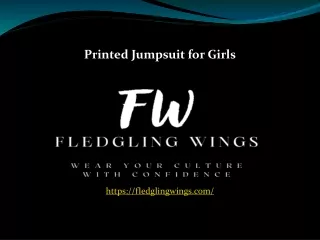 printed jumpsuit for girls
