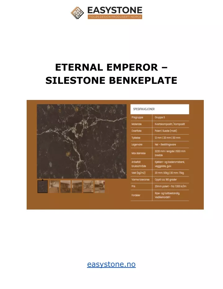 eternal emperor silestone benkeplate