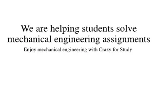 Mechanical Engineering Textbooks Solution Manuals | Crazy For Study