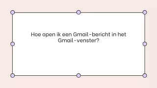 Hoe open ik een Gmail-bericht in het Gmail-venster