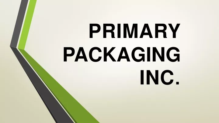 primary packaging inc