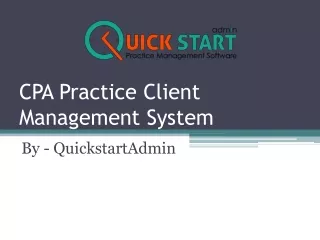 cpa practice client management system