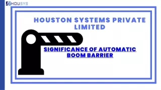 Significance Of Automatic Boom Barrier