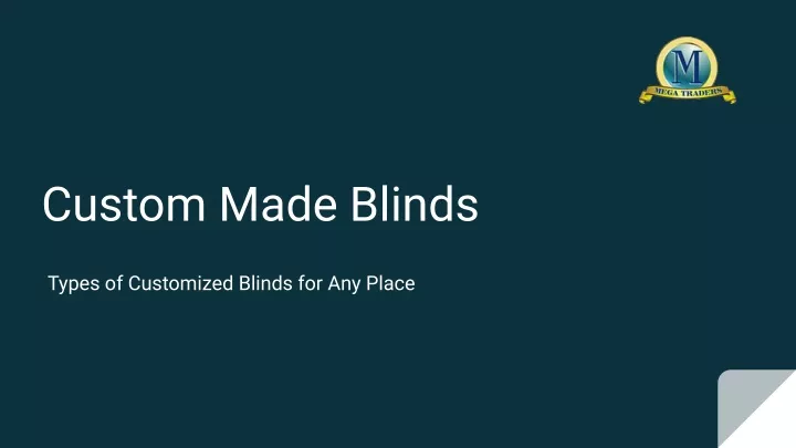 custom made blinds