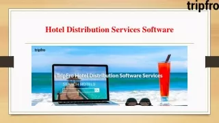 hotel distribution services software