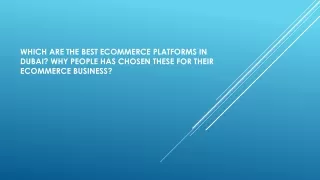 which are the best ecommerce platforms in dubai
