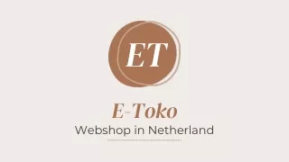 Webshop in Netherland