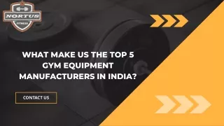 Top 5 Gym Equipment Manufacturers In India