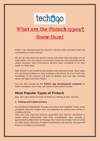 fintech has revolutionised the financial industry