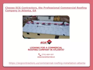The Professional Commercial Roofing Company in Atlanta GA