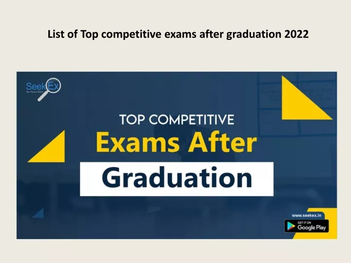 list of top competitive exams after graduation