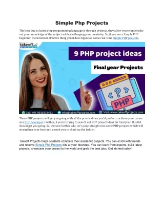 simple php projects
