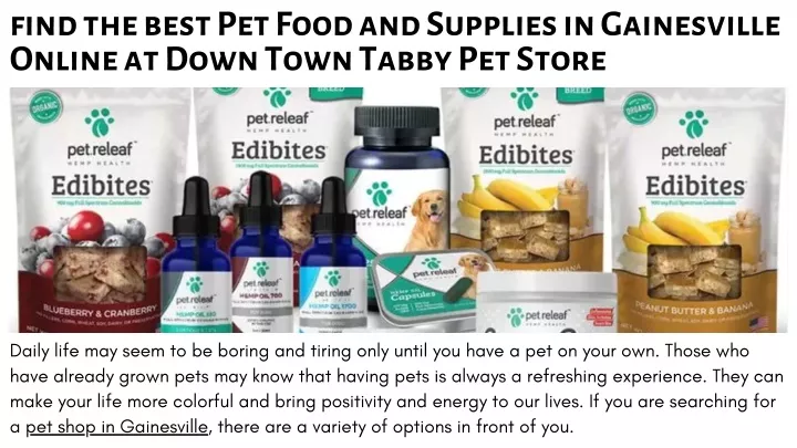 find the best pet food and supplies