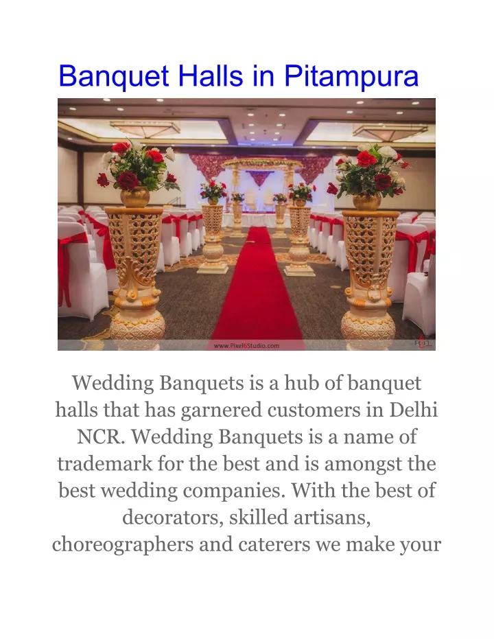 banquet halls in pitampura