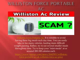 Williston Force Portable AC