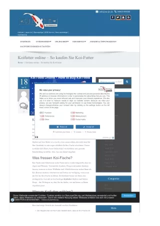 Koifutter online – So kaufen Sie Koi-Futter