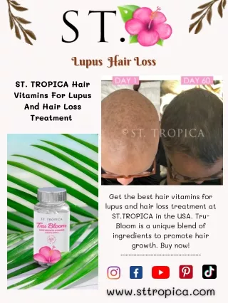 ST. TROPICA Hair Vitamins For Lupus And Hair Loss Treatment
