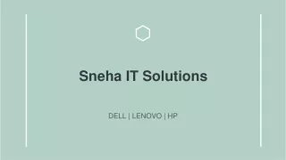 Sneha It Solutions a authentic lenovo service center mohali