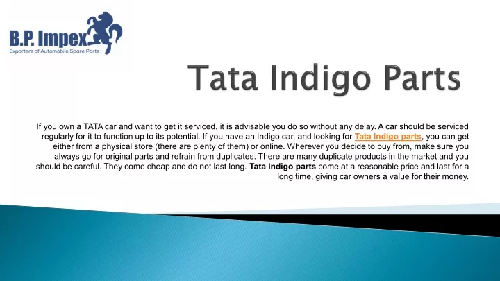 if you own a tata car and want to get it serviced
