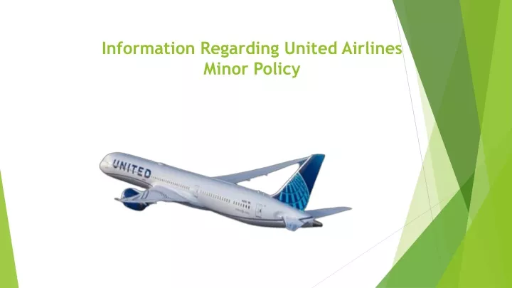 information regarding united airlines minor policy