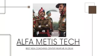 Best NDA Coaching Center Near me in Delhi - Alfa Metis